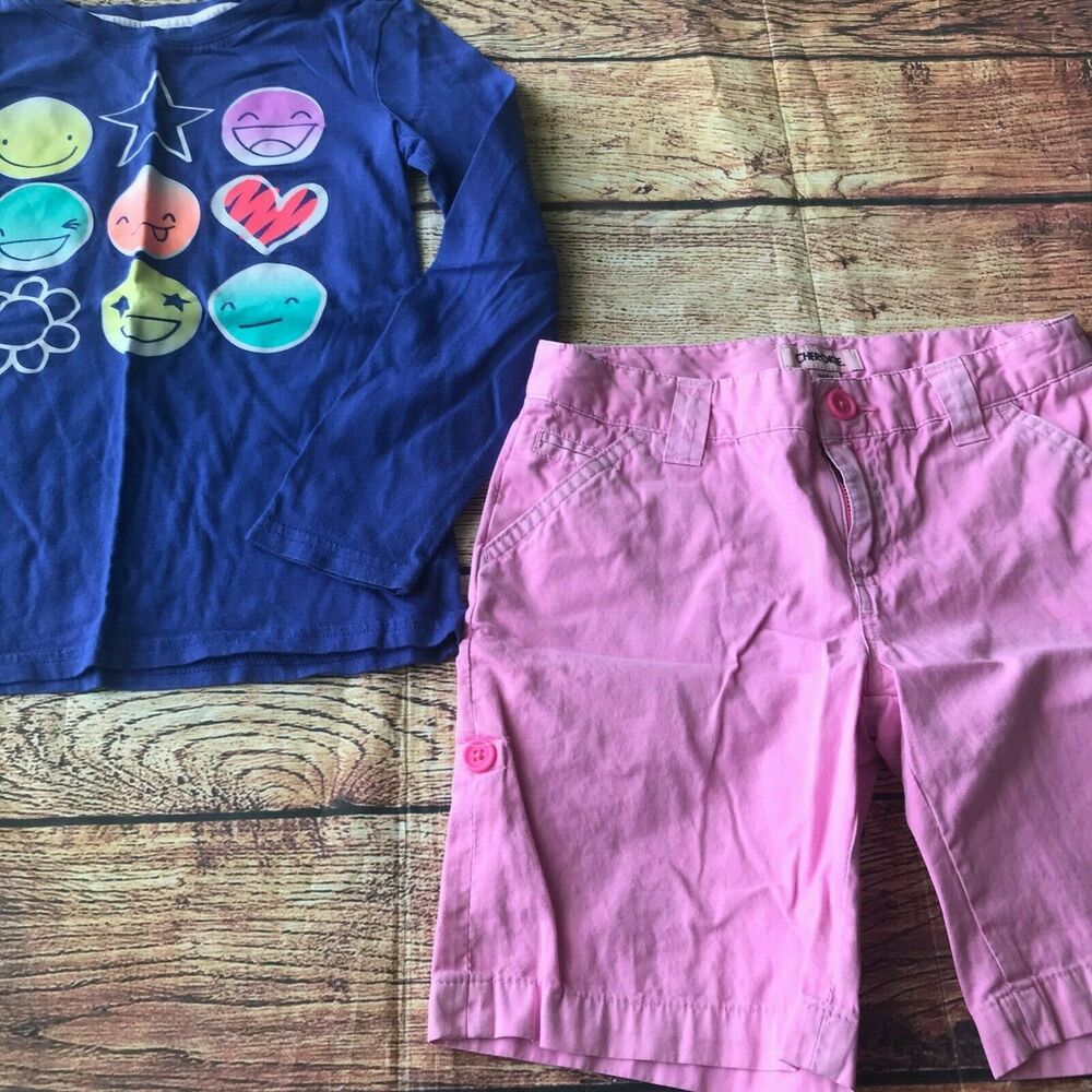 Cherokee/Circo Girl’s Shirt and Shorts outfit Kid’s Youth Size Medium